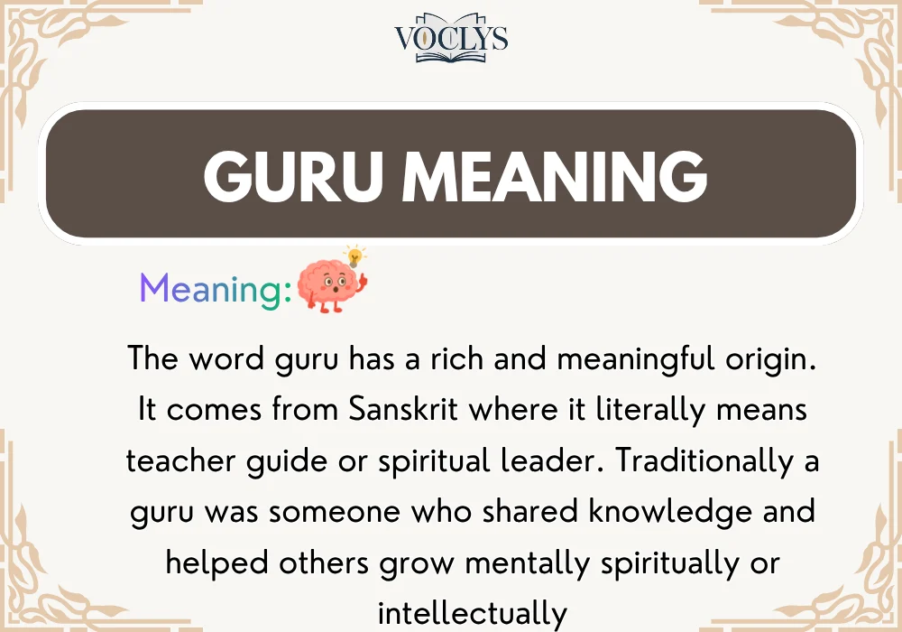Guru Meaning