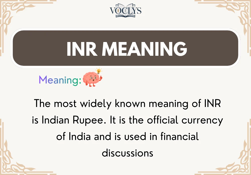 Inr Meaning