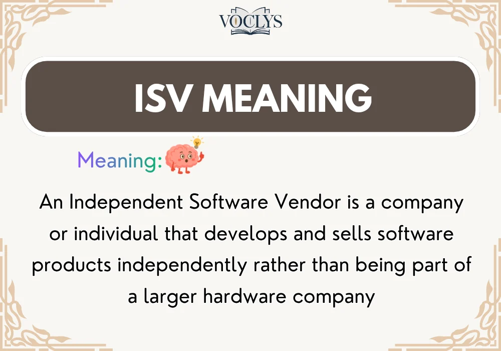 Isv Meaning
