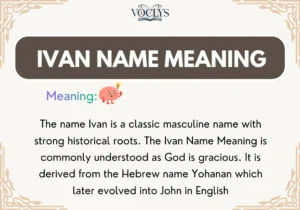 Ivan Name Meaning