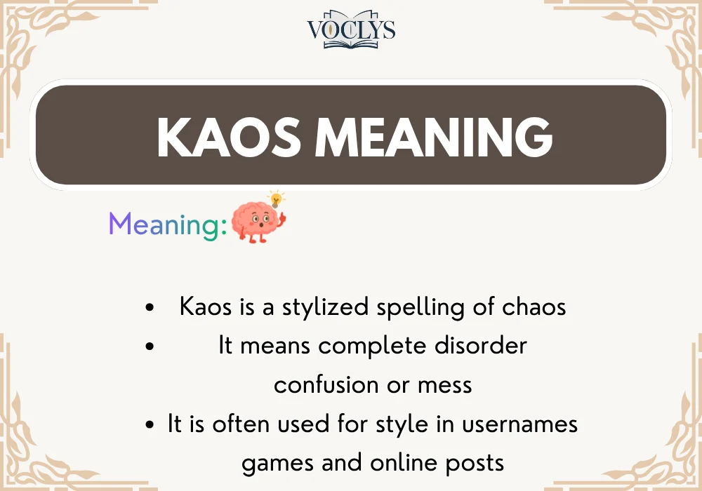 Kaos Meaning