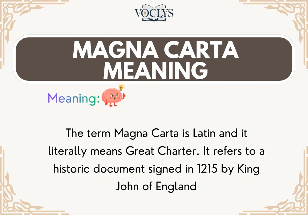 Magna Carta Meaning