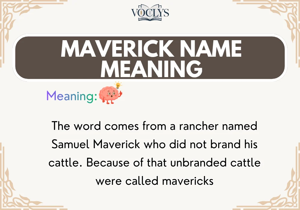 Maverick Name Meaning