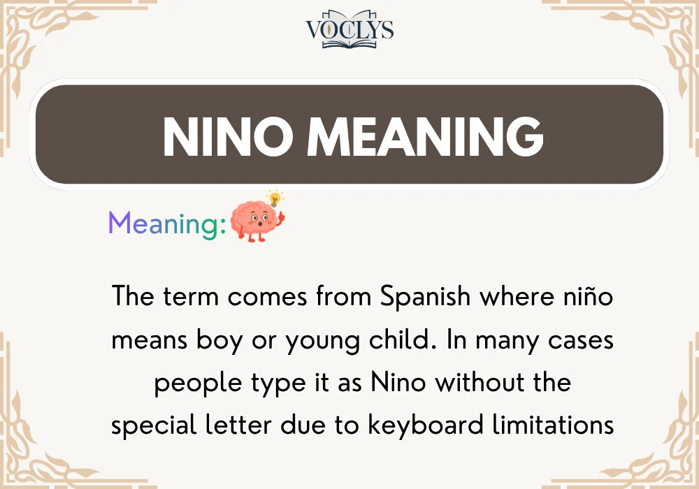 Nino Meaning