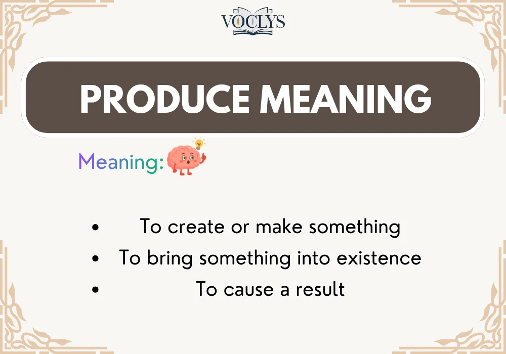 Produce Meaning