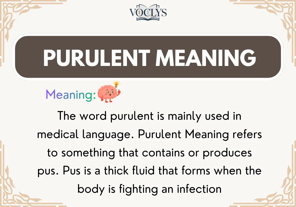 Purulent Meaning