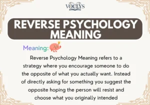 Reverse Psychology Meaning
