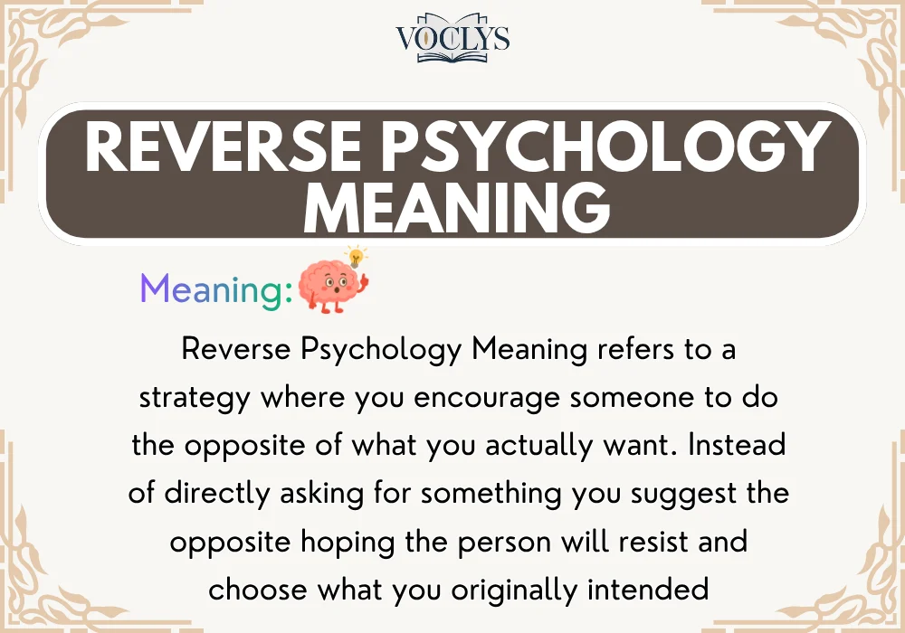 Reverse Psychology Meaning
