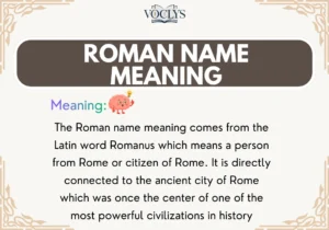 Roman Name Meaning