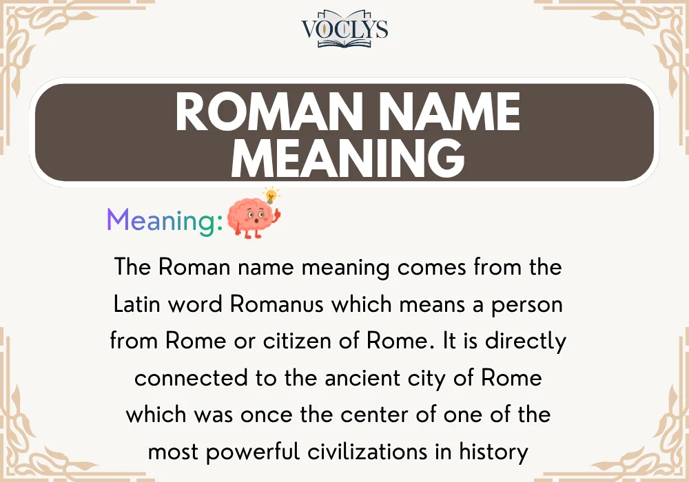 Roman Name Meaning