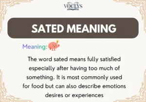 Sated Meaning