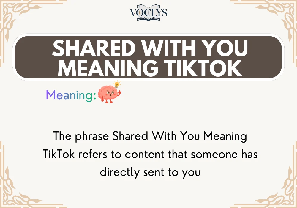 Shared With You Meaning Tiktok