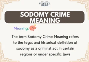 Sodomy Crime Meaning