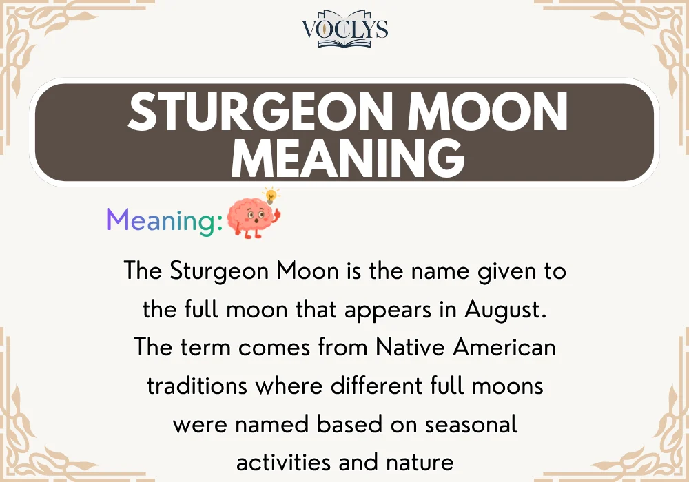 Sturgeon Moon Meaning