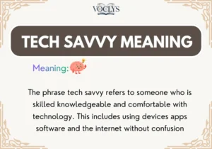Tech Savvy Meaning