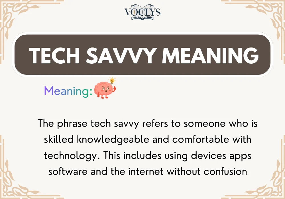 Tech Savvy Meaning