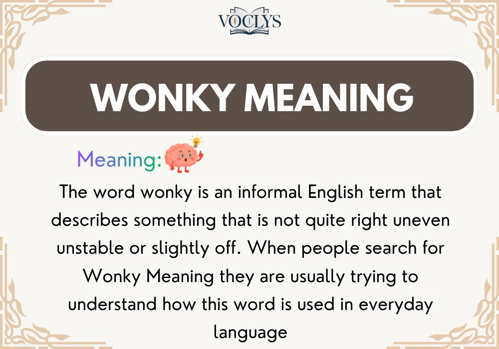 Wonky Meaning