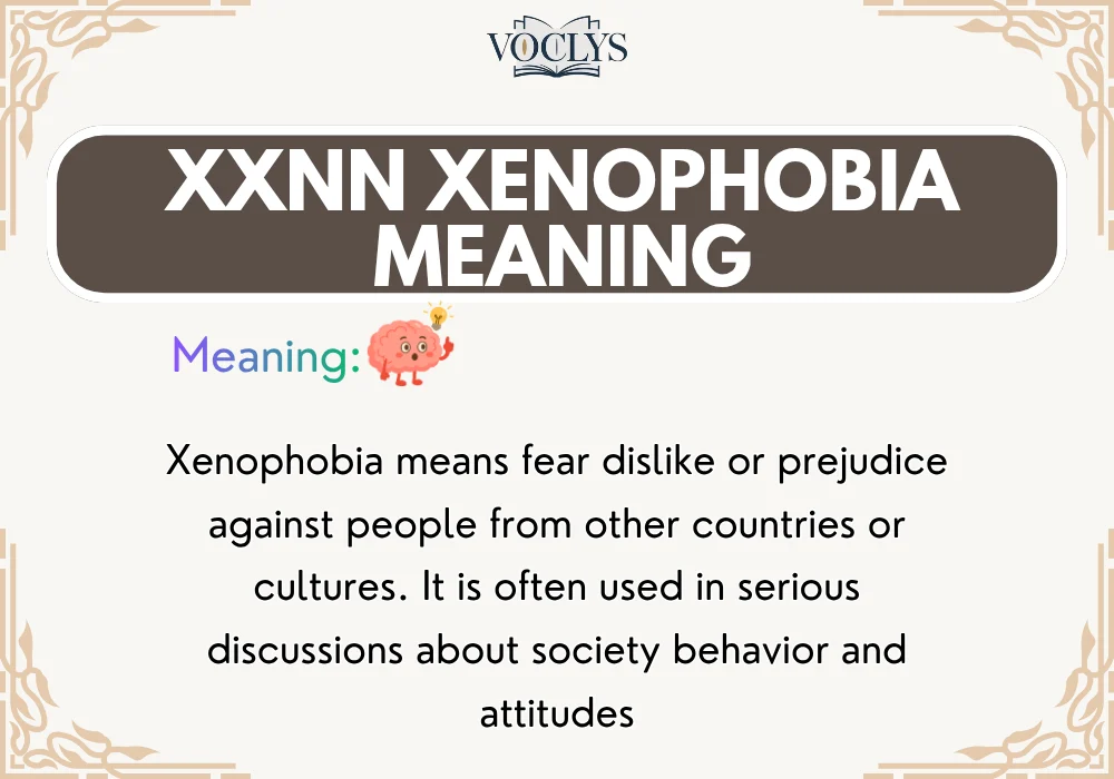 Xxnn Xenophobia Meaning