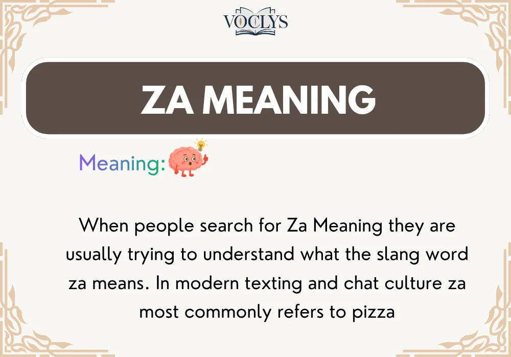 Za Meaning