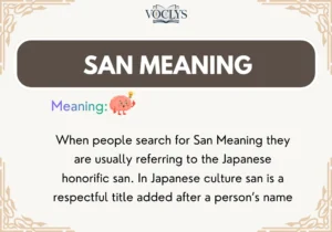 San Meaning