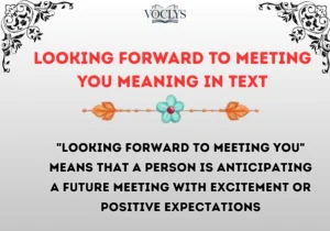 Looking Forward To Meeting You Meaning In Text