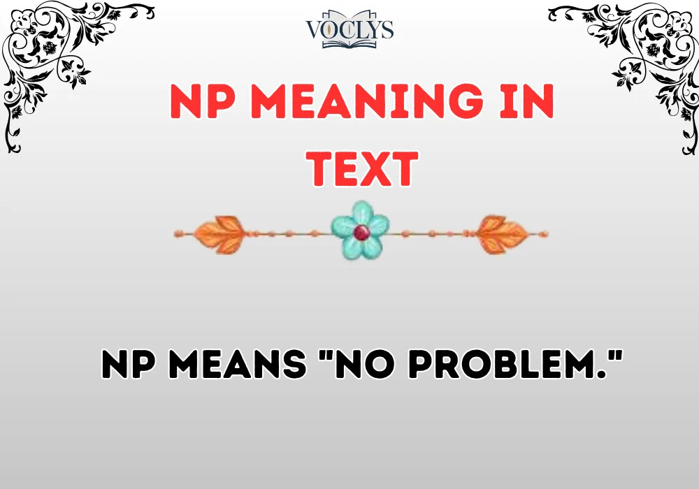 Np Meaning In Text