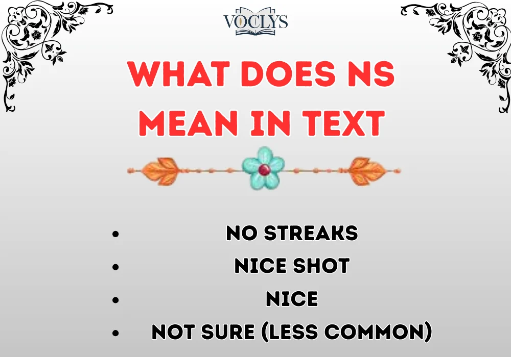 What Does Ns Mean in Text