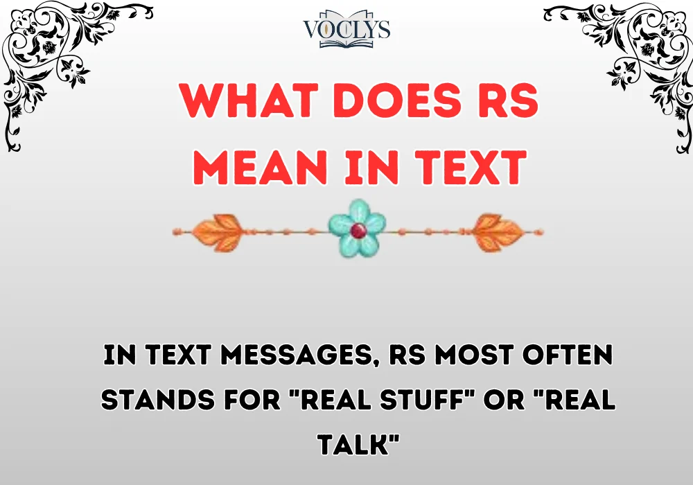 What Does Rs Mean In Text